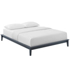 Modway Lodge Wood Queen Platform Bed Frame - Grey-Box Spring Replacement