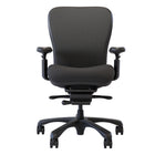 Nightingale CXO Mid Back Chair - Black -ABLEX patterned mesh back provides generous lumbar support and dynamic back movement