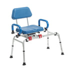 Journey SoftSecure Rotating Transfer Bench with Microban-360 degree rotating seat with four locking positions allows safe smooth bathtub transfers