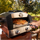 Blackstone Portable Pizza Oven With 15" Cordierite Stone-Heat retaining front door