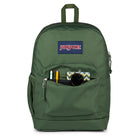 JanSport Cross Town Plus Backpack - Cargo Green-Iconic straight-cut, padded shoulder straps