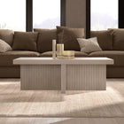 Hudson&Canal Boden 44"W Rectangular Coffee Table - Alder White-Finished in wood-look alder white