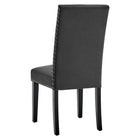 Modway Parcel Performance Velvet Dining Side Chairs - Charcoal - 2 Pack-8