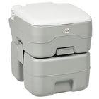 HOMCOM Outdoor Portable Travel Toilet for Camping - 20 L-High-density polyethylene construction ensures no damage from cleaning and transporting