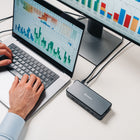 Verbatim USB-C Pro Docking Station 15-in-1 - SSD Enclosure-Built-in SSD slot provides option for high-speed, large-capacity storage, enhancing data management and accessibility