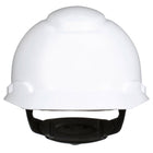 3M SecureFit Hard Hat with 4-Point Pressure Diffusion Ratchet Suspension - White-4-point ratchet suspension allows wearer to customize height and fit