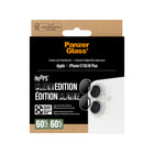 PanzerGlass Camera Lens Protector Hoops for iPhone 17 - Clear-Applicator to ensure easy installation, silicon adhesive around Hoops