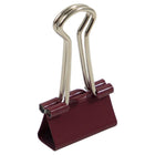 JAM Paper Colourful Binder Clips - Small - 3/4" (19 mm) - Burgundy - 25 Pack-Size: Small, 3/4 Inch (19 mm)