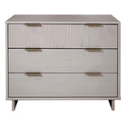 Manhattan Comfort Granville 37.8" Modern Dresser - Light Grey-Modern- Contemporary with a taste of Glam - Dresser for Bedroom Use.