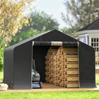 Outsunny 10' x 10' Portable Shed-Large inner space provides lots of storage for large items or a workshop

