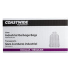 Coastwide Professional Garbage Bags - Regular - 26" W x 36" L - Clear - 250 Pack-Side seamed & Seamless bottom for extra strength