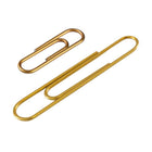 JAM Paper Combo Pack Colourful Paper Clips - Standard & Jumbo - Gold - 100 Pack & 75 Pack -Quantity: 100 Standard Clips & 75 Jumbo Clips (175 in Total)
