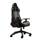 TygerClaw High Back Gaming Chair for Maximum Comfort - Black-High quality synthetic leather that is built to last and resists wear and tear