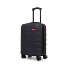 Swiss Mobility QUAD 21.5" ABS/PC Hardside Carry-on Luggage - Black-Made of lightweight and resistant ABS/PC