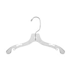 Eddie's Children's 12" Plastic Top Hangers - Clear - 100 Pack-Children's Plastic Top Hangers