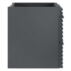 Modway Render 24" Wall-Mount Bathroom Vanity Cabinet - Grey-Sink Basin and Fixtures Not Included