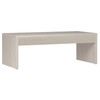 Hudson&Canal Lawrence 48"W Rectangular Coffee Table - Alder White-A modern contemporary design for your living room, den, and more