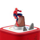 tonies Marvel Spider-Man Tonie Figurine-Tracklist: 1. Spider-Man: The Story of Spider-Man 2. Spider-Man: Shock and Awe 3. Spider-Man: Attack of the Portal Crashers Total Run Time: Approx. 56 minutes