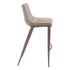 Zuo Magnus Barstool - Brown/Walnut - Set of 2-Dimensions: 21.7" L x 20.7" W x 43.3" H