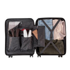 Air Canada Palma 20" Hardside Carry-On Spinner Luggage - Black-Locking retractable push-button trolley handle