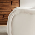 Modway Compose Performance Velvet Accent Chair - Alabaster-Dense Foam Padding