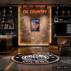Mark Messier Edmonton Oilers - Framed Canvas - 22" x 31"-Finished size: 22.5x31.5