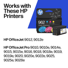 HP 962 CMY Original Ink Combo, 3 Pack (3YP00AN#140)-Page Yield: 700 x3