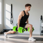 Soozier 66 lb 4-in-1 Weight Dumbbell Set - Barbell Kettlebell Push Up Stand-Non-slip handlebars, making it easy to hold and lift 