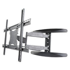 TygerClaw 40" to 65" Slim Full Motion TV Mount-Enjoy up to 90° swivel in both directions and -2° to 12° tilt, providing maximum flexibility