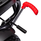 Aosom Kids Pedal Go Kart with Adjustable Seat and Rubber Wheels - Black-Powered by pedal power, promoting physical activity and developing motor skills 