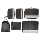 Gry Mattr Packing Cubes - Black - 6 Pack-Pack of 6