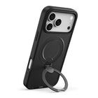 AXS PROShield Stand MagSafe Compatible Phone Case for Apple iPhone 17 Pro Max - Black-360° rotating stand for portrait or landscape viewing 
