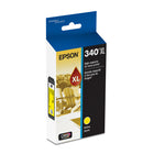 Epson 340 Claria Photo HD Ink Cartridge - High Capacity - Yellow -Epson printing system is specifically designed to be used with Epson Genuine Cartridges. Use of non-genuine ink could cause damage not covered under the printer’s limited warranty.