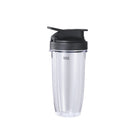 Commercial Chef Personal Blender with 6 Stainless Steel Blades-Fantastic Blender Features: This smoothie blender comes with a 28 oz. blender bottle as well as a black seal lid & black lid for drinking, LED display and built-in safety lock.