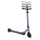 Globber Flow Elements Lights - Neochrome-Long aluminium rear brake delivers deceleration efficiency and prolongs wheel longevity