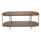 Zuo Niju Coffee Table - Brown-Fir Wood oval shape tabletop