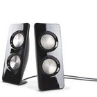 Cyber Acoustics CA-3350 Curve Storm 2.1 Speaker System with Control Pod-50 watts peak power, 25 watts RMS