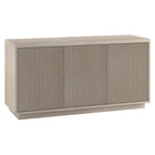 Hudson&Canal Hanson Rectangular Fluted TV Stand for TV's up to 55" - Alder White-Modern transitional design for your home office, bedroom, or living spaces