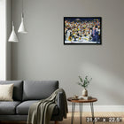 Pittsburgh Penguins 2017 Stanley Cup - Framed Canvas - 31" x 22"-Ready to hang - arrives fully assembled
