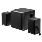 Edifier M601DB Bluetooth Multimedia Speaker with Wireless Subwoofer - Black-Two full-range bookshelf speakers with a wireless subwoofer create a very wide and full sound stage