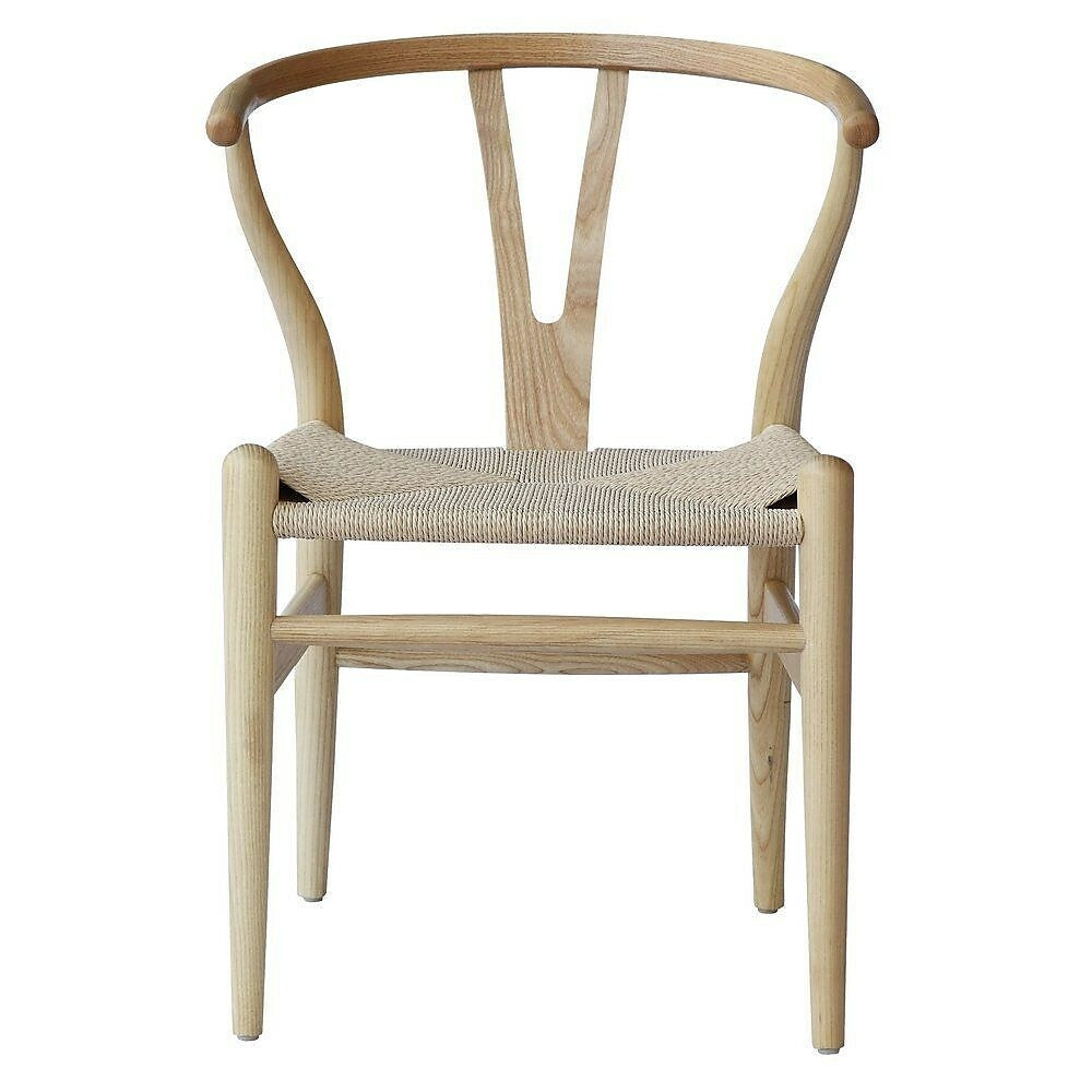 Wishbone AP6108N Accent Chair, Natural | staples.ca