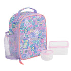 Jump Lunch Bag with 2 Containers - Purple-100 ml and 540 ml snack containers included