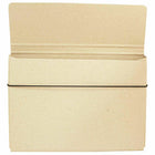 JAM Paper Thin Portfolio File Carrying Case with Elastic - 9 1/4 x 1/2 x 12 1/2 - Natural Kraft-Quantity: Sold Individually