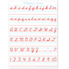 Ashley Productions Smart Poly PosterMat Pals Space Savers - 13" x 9-1/2" - D'Nealian Cursive - 10 Pack-Use with dry erase or water based markers and washable crayons. Write-on/wipe-off surface.
