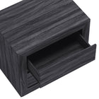 Manhattan Comfort Soren 26" Contemporary 2-Drawer Nightstand - Charcoal Grey-Available in Whitewashed Oak, Natural Oak and Charcoal Grey