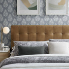 Modway Lily Vegan Leather King Size Headboard - Toast-Dense Foam Padding