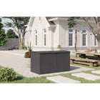 Suncast Extra Large Deck Box - 200 Gal. - Peppercorn-Large storage capacity is perfect for storing cushions, garden supplies, and yard accessories.