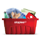 Staples Reusable Red Box - English-Durable Design: Built to withstand heavy loads and everyday use