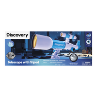 Discovery Toy Telescope with Tripod-View distant stars, planets, and lunar craters with 18x and 60x magnification lenses