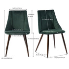 Homy Casa Desk Chairs with Armrests Suede Brown Fabric  - 2 Pack-Modern Versatility – Perfect for desks, studios, or collaborative work areas